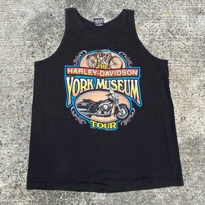 Vintage 90s Harley Davidson York Museum tank top